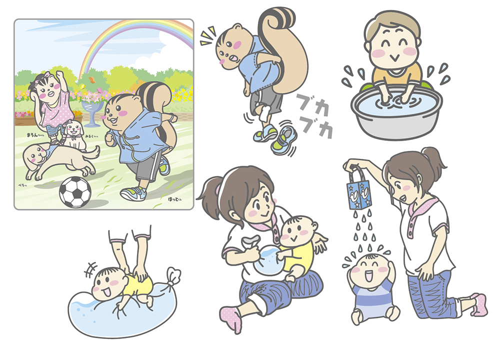 保育園小冊子用イラスト2 デザインとマーケティング重視 大阪の株式